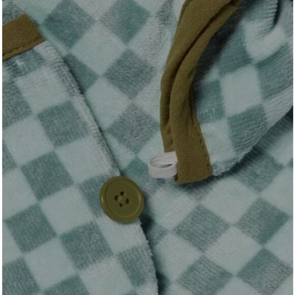 Kids' Hair Towel Green Checkered - Pillowfort™: T4956 - Picture 3 of 6